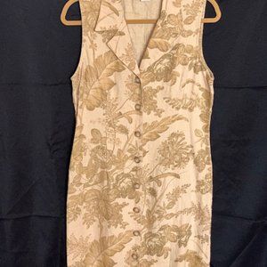 VINTAGE CAROL ANDERSON CALIFORNIA (Ladies 10) Sleeveless LINEN Dress